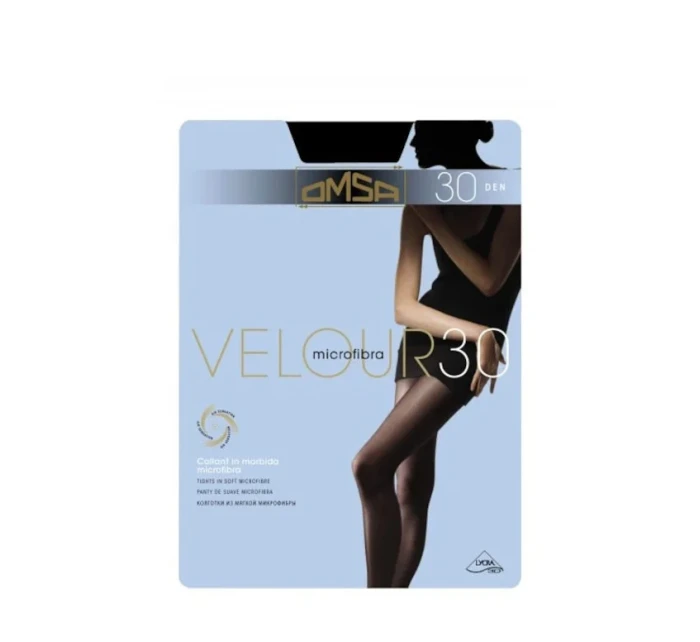 Dámske pančuchové nohavice Omsa Velour 30 deň XL