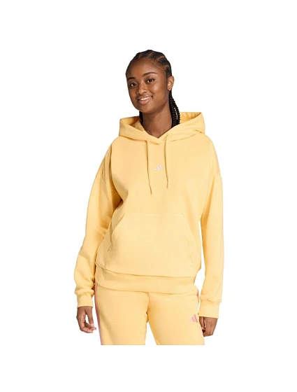 Dámska mikina adidas Essentials Small Logo Feel Cozy Hoodie yellow KC5281