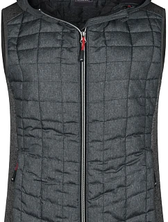 JN Dámská pletená hybridní vesta 02.0 grey melange/anthracite melange model 22489577 - Daiber