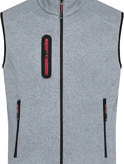 JN Pánská pletená fleecová vesta se stojáčkem 02.0 light grey model 22489664 - Daiber