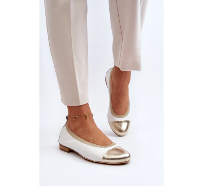 Kožené baleríny model 21646179 - Zazoo