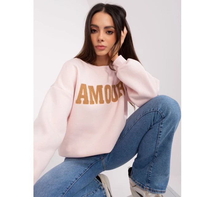 Bluza EM BL 617 model 18904815 jasny różowy - FPrice Bluza EM BL 617 model 18904815 jasny różowy - FPrice