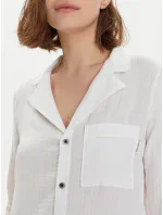 Dámska nočná košeľa 000QS7141E 100 biela - Calvin Klein Dámska nočná košeľa 000QS7141E 100 biela - Calvin Klein