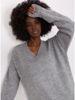 Sveter BA SW 0577.36X sivý - FPrice