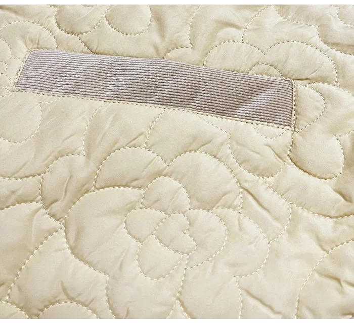 Tenká dámská bunda v krémové barvě s ozdobným prošíváním model 15834460 - Ann Gissy