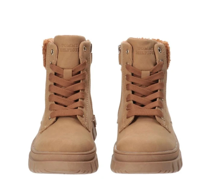 Tommy Hilfiger Čipkované topánky Cognac W T3A5-33053-1628582-582