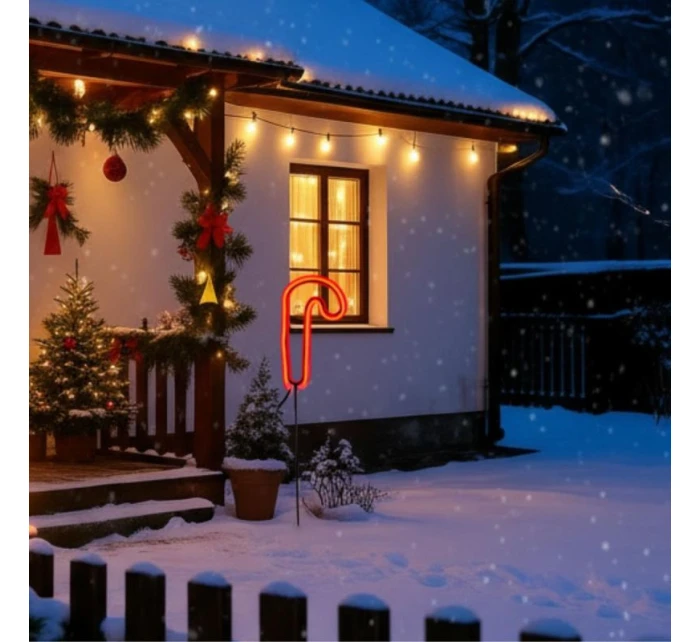 NEON LASKA HOLIDAY 79 LED BATÉRIA 12,5x93,5 cm LUCA