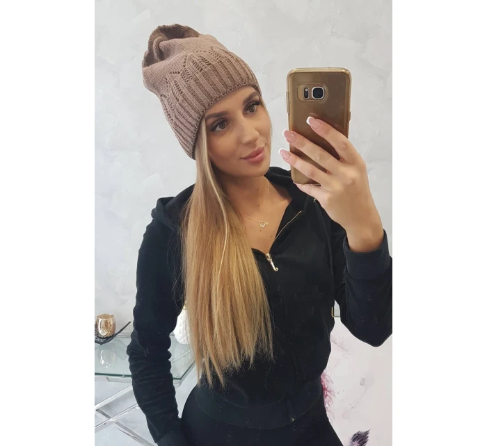 Dámska čiapka Irmina K333 mocca Dámska čiapka Irmina K333 mocca