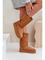 Vysoké Sněhové Boty Na Platformě Big Star model 21679161 Camel - Big Star Shoes Vysoké Sněhové Boty Na Platformě Big Star model 21679161 Camel - Big Star Shoes
