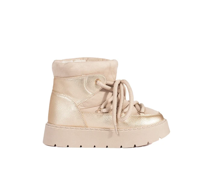 Stylové sněhule dámské Jasnobeżowy platforma Stylové sněhule dámské Jasnobeżowy platforma