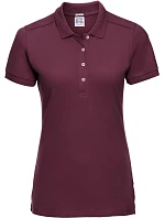 Russell Athletic 566F Dámske elastické piqué polo tričko 10.566F bordová Russell Athletic 566F Dámske elastické piqué polo tričko 10.566F bordová