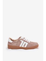 Sneakersy Buty Sportowe Zamszowe Vinceza 79517 Beżowe