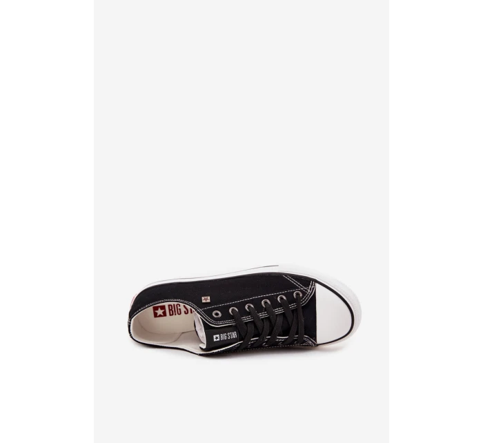 Trampki Męskie Niskie Materiałowe Big Star DD174504 Czarne