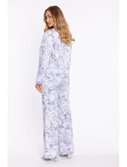 model 22040649 Široké kalhoty s potiskem a zapínáním na zip model 1 - Moe