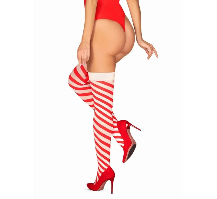 Vianočné pančuchy Kissmas stockings - Obsessive Vianočné pančuchy Kissmas stockings - Obsessive