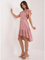 Dámské šaty DHJ SK model 20973256 Pudr růžová - Rue Paris Dámské šaty DHJ SK model 20973256 Pudr růžová - Rue Paris
