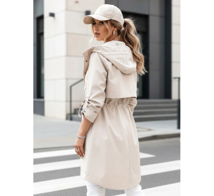 Dámská přechodná bunda parka béžová Dstreet model 21974186 - FashionStreet