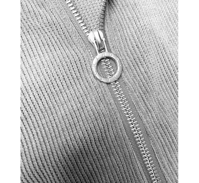 Dámska tepláková súprava s vafľami svetlo sivá (AMG-339A)