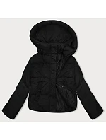 Krótka zimowa kurtka damska puchowa czarna model 21247650 - J.STYLE Krótka zimowa kurtka damska puchowa czarna model 21247650 - J.STYLE