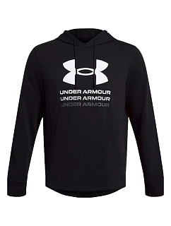 Pánska mikina Under Armour UA Rival Terry Graphic Hoodie, čierna, 1386047 001