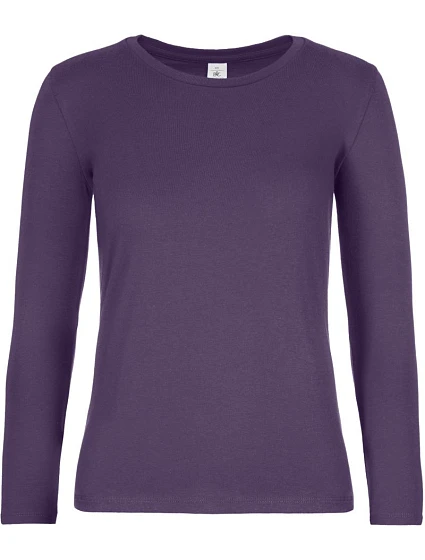 B&C #E190 LSL /women Dámske tričko z hrubej bavlny s dlhým rukávom 01.008T urban purple B&C #E190 LSL /women Dámske tričko z hrubej bavlny s dlhým rukávom 01.008T urban purple