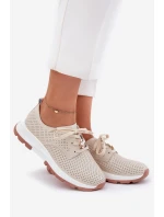 Kožené Polobotky Dámské S   Béžové model 21692665 - Artiker