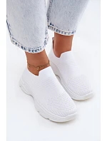 Materiálové Sportovní Dámské Boty Bílé model 22107401 - Boto