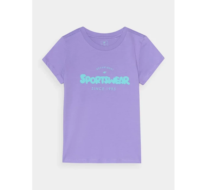 Dievčenské tričko s potlačou 4F