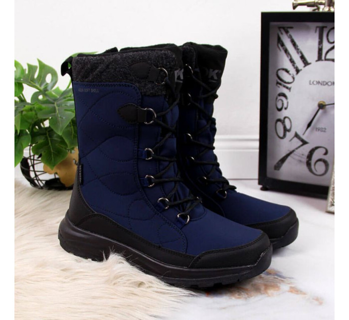Dámske nepremokavé snehové topánky 2105 DK61B Tmavo modrá - DK