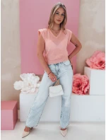 Dámská halenka krátká světle růžová Dstreet model 21985793 - FashionStreet