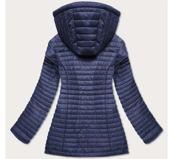 Tmavě modrá dámská oboustranná bunda s kapucí 1 model 17099141 - Andrea Lee Tmavě modrá dámská oboustranná bunda s kapucí 1 model 17099141 - Andrea Lee