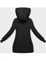 Černá dámská bunda s kapucí pro přechodné období model 18910669 - LHD Černá dámská bunda s kapucí pro přechodné období model 18910669 - LHD