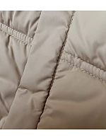 Dámska bunda s kapucňou voľného strihu v béžovej farbe (8118) Dámska bunda s kapucňou voľného strihu v béžovej farbe (8118)