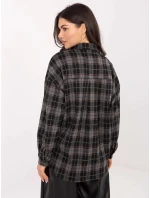 Čierna flanelová košeľa (21638)