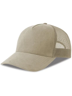 Atlantis Headwear Rapper Suede-S 5-panelová truckerová čiapka 33.0261 stone