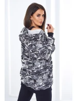 3dielna súprava Vresoviská blúzka, top a legíny šedá + čierna