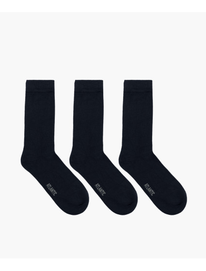 Pánske ponožky štandardnej dĺžky 3Pack - tmavomodré