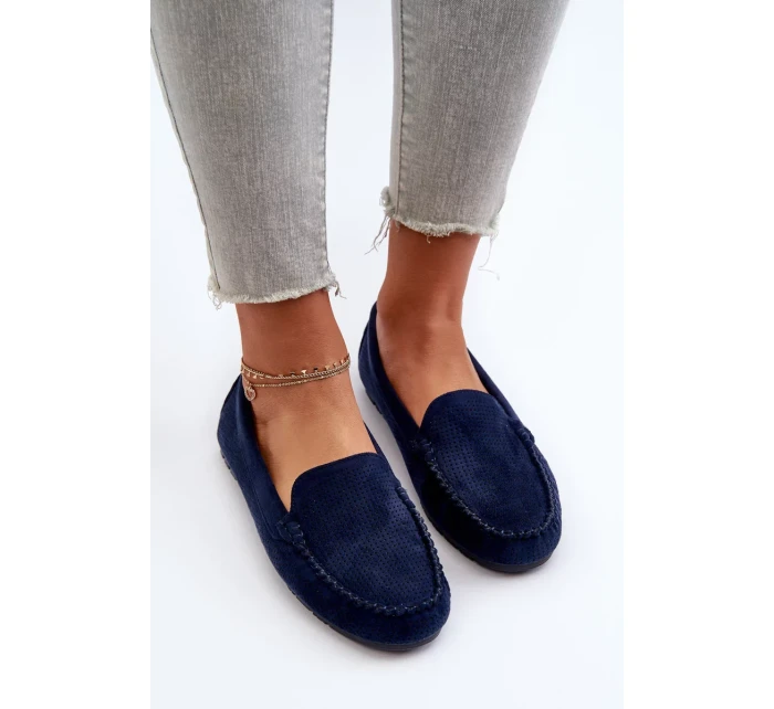 Dámske semišové mokasíny Navy Blue Ranica Dámske semišové mokasíny Navy Blue Ranica