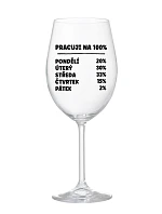 I WORK 100% - číry pohár na víno 350 ml I WORK 100% - číry pohár na víno 350 ml