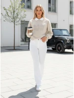 Dámská mikina s potiskem oversize cappuccino Dstreet model 21989123 - FashionStreet