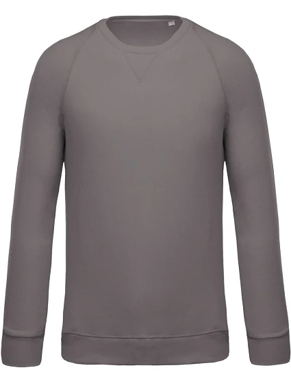 Kariban K 480 Pánska mikina s raglánovými rukávmi z bio bavlny 20.K480 storm grey