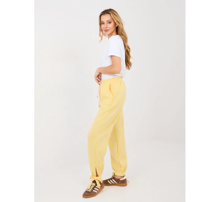 Nohavice MI SP P6845.68 svetložltá