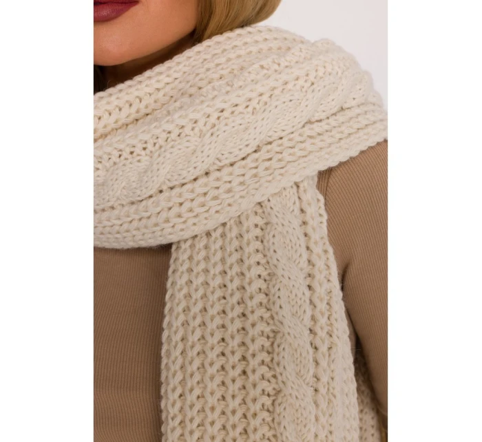 M898 Pletená šatka - ecru M898 Pletená šatka - ecru