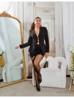 Dámské síťované punčocháče černé model 20965282 - In-style Fashion Dámské síťované punčocháče černé model 20965282 - In-style Fashion