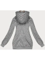 Dámska mikina (2304) sivá s potlačou -Goodlooking