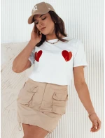 Dámska mini sukňa QUILLA béžová FashionStreet CY0439