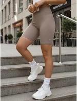 Dámske cyklistické šortky s vysokým pásom šedé FashionStreet SY0584 Dámske cyklistické šortky s vysokým pásom šedé FashionStreet SY0584