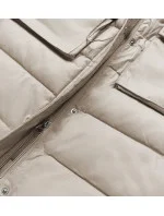 Dámska mikina bez rukávov v béžovej farbe (CAN-860)