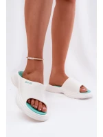 Piankowe Klapki Damskie Big Star RR274A586 Białe
