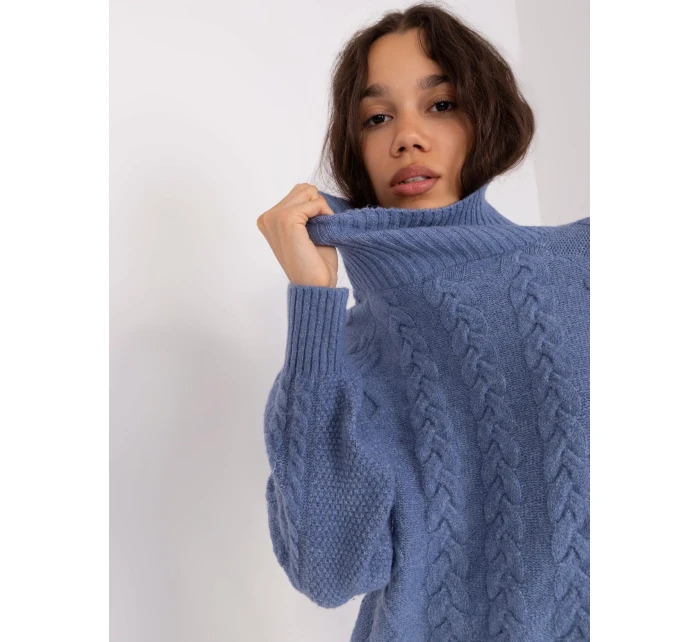 Sweter AT SW  ciemny niebieski model 19018639 - FPrice